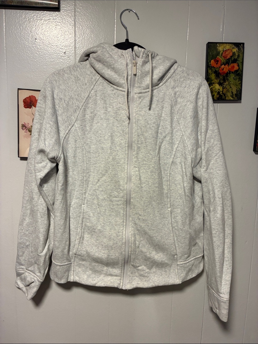Target Light Gray Full-Zip Hoodie Jacket